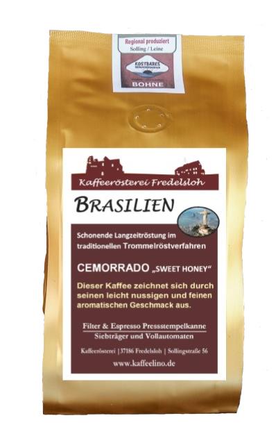 Kaffeelino - Brasilien Sweet 250 g, Bohne