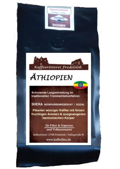 Kaffeelino - Äthiopien SHEKA 250 g, Bohne